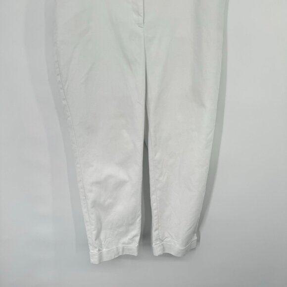 Chico's So Slimming White Crop Pants Size 12 Cotton stretch pockets - Picture 5 of 11